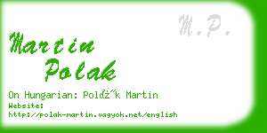 martin polak business card